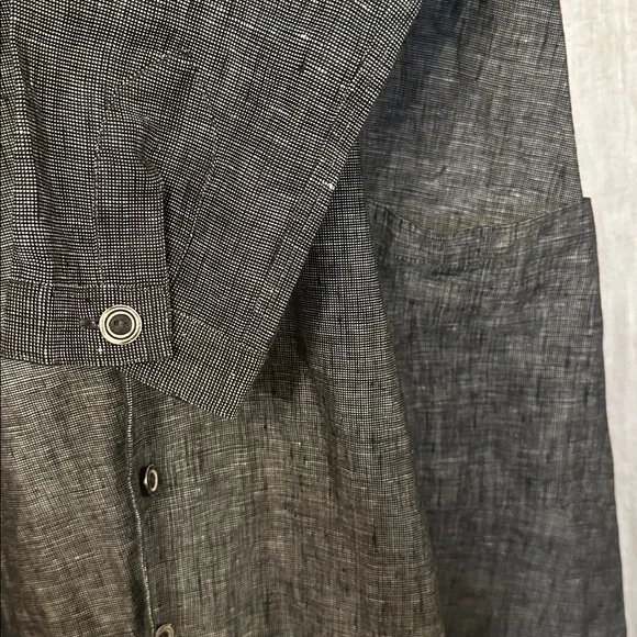 Pure Linen Handmade Coat - Picture 3 of 16